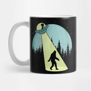Bigfoot Ufo Abduction Full Moon Mug